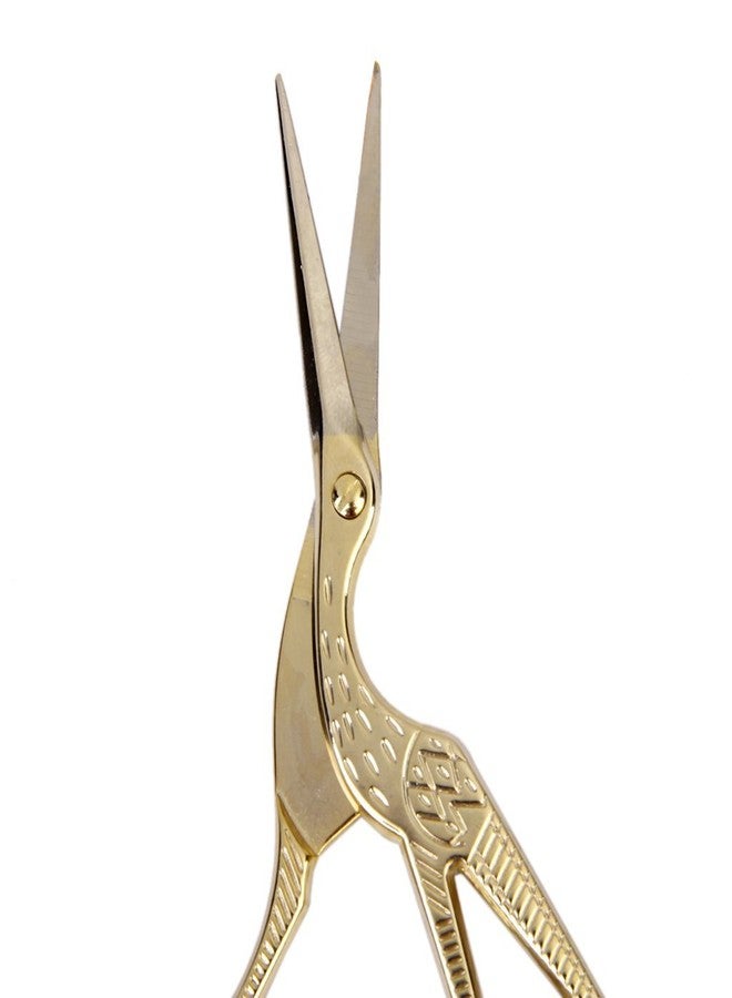 KANABEE Imported Retro Gold Plated Crane Sewing Tailoring Scissors 11.5cm - Image 5